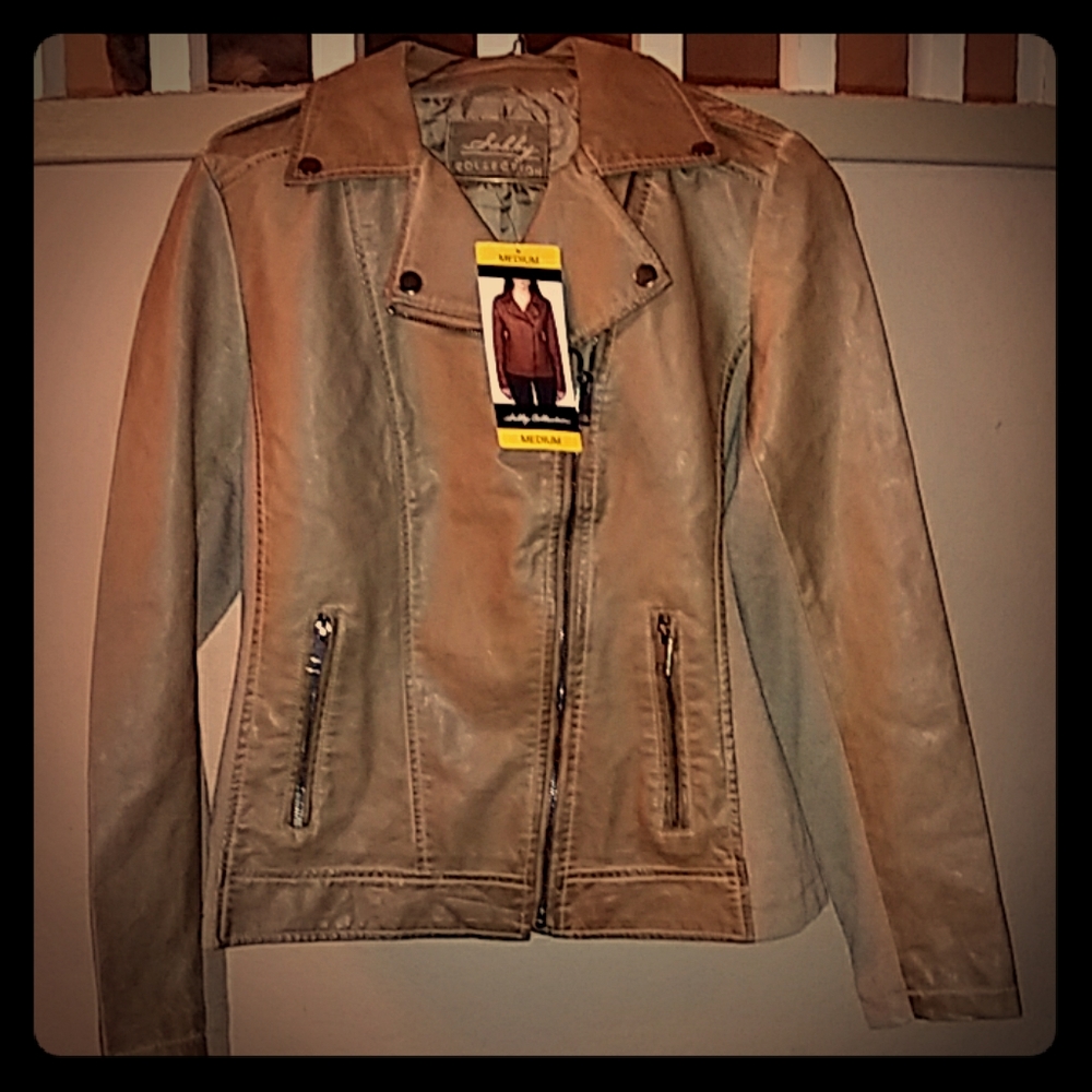 Sebby brown leather jacket